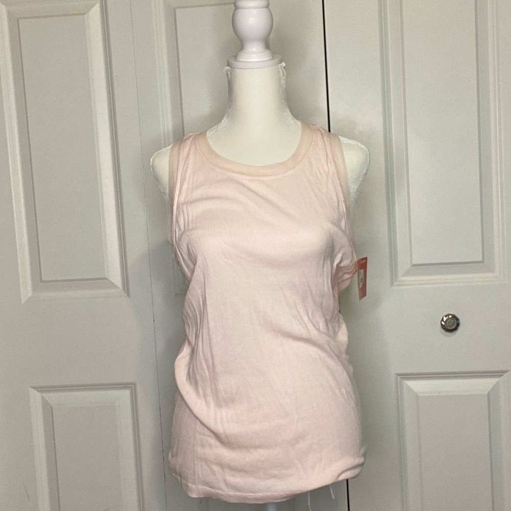 Issac Mizrahi for Target Pink/Peach Racerback Tank